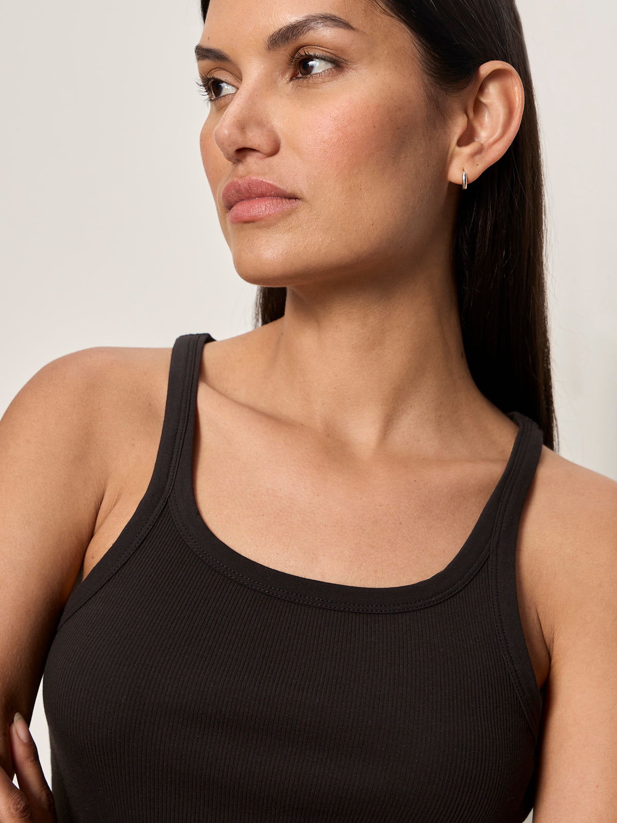 SPRINTER RIB TANK BLACK - Sanctuary Clothing