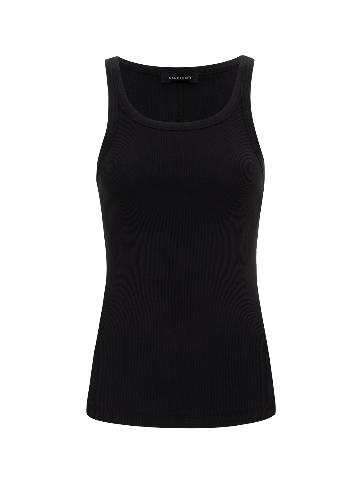 SPRINTER RIB TANK BLACK - Sanctuary Clothing