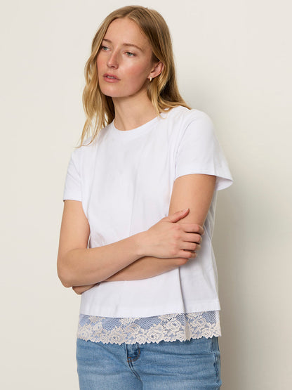 CAMI REMIX TEE WHITE - Sanctuary Clothing