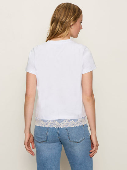CAMI REMIX TEE WHITE - Sanctuary Clothing