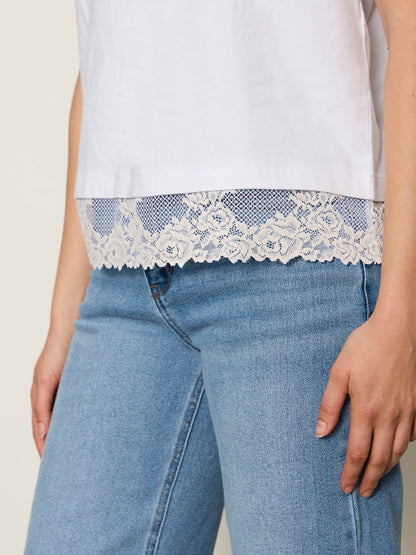 CAMI REMIX TEE WHITE - Sanctuary Clothing