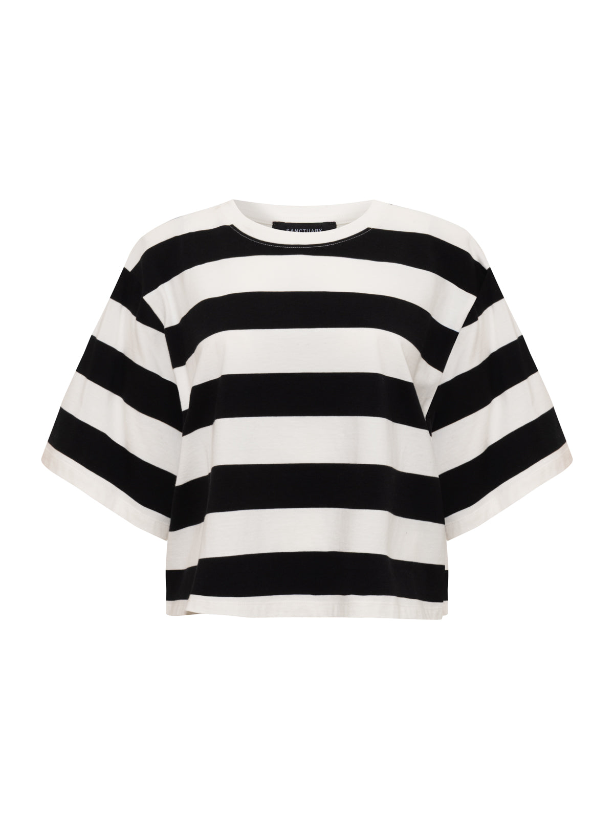 BELLE TEE CHALK AND BLACK - Sanctuary Clothing