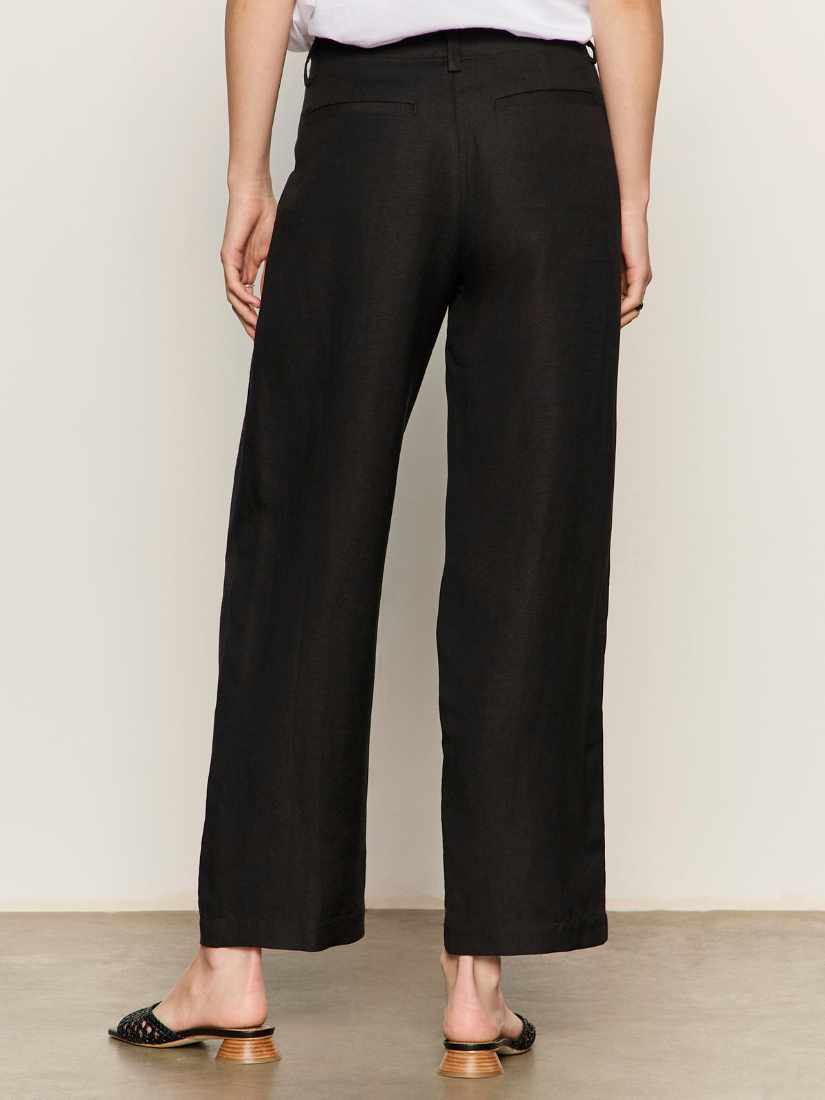 Scout Linen Barrel Pant Black - Sanctuary Clothing
