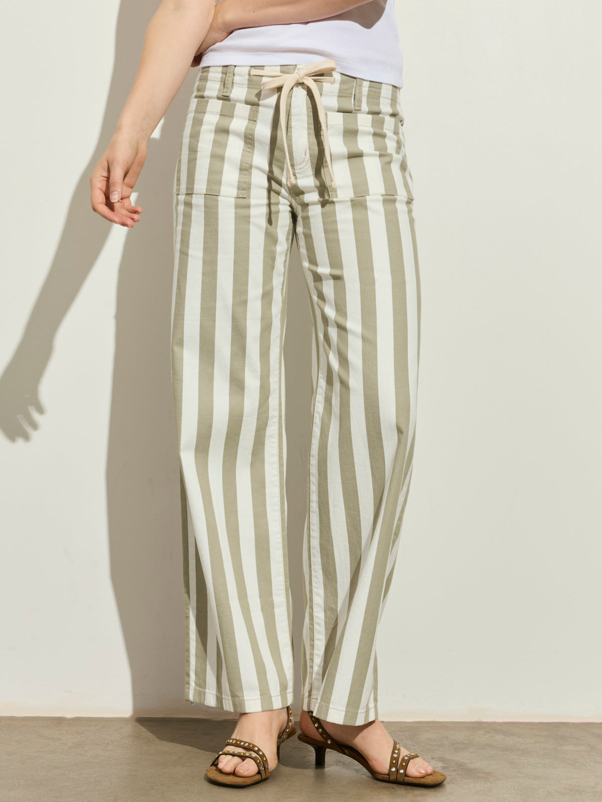 KEEPSAKE PANT OLIVE TREE/CHALK - Sanctuary Clothing
