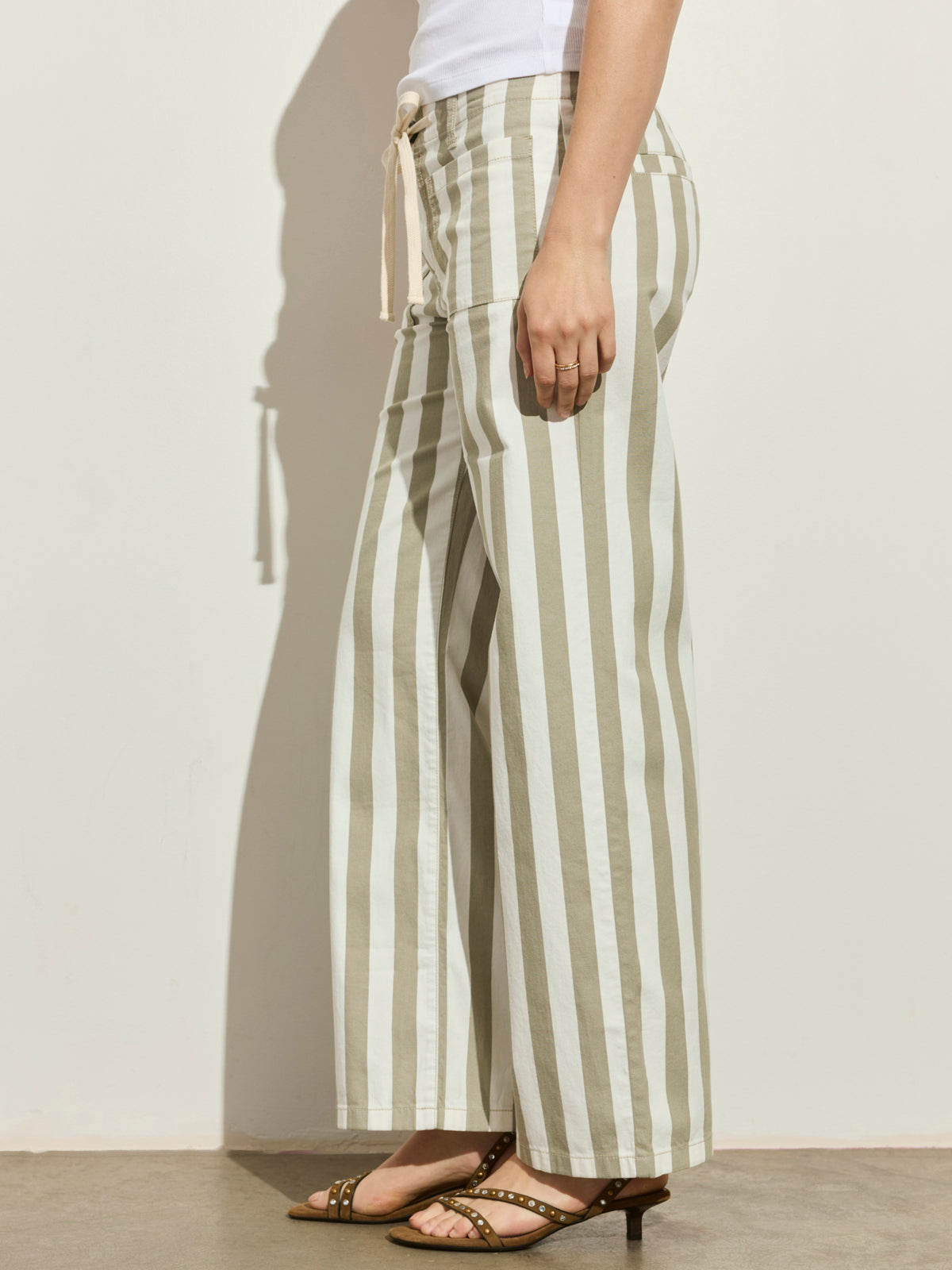 KEEPSAKE PANT OLIVE TREE/CHALK - Sanctuary Clothing