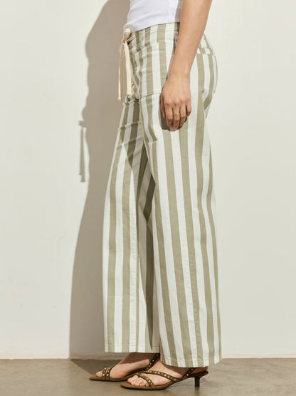 KEEPSAKE PANT OLIVE TREE/CHALK - Sanctuary Clothing