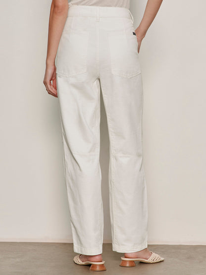 BOYFRIEND UTILITY PANT WHITE - Sanctuary Clothing