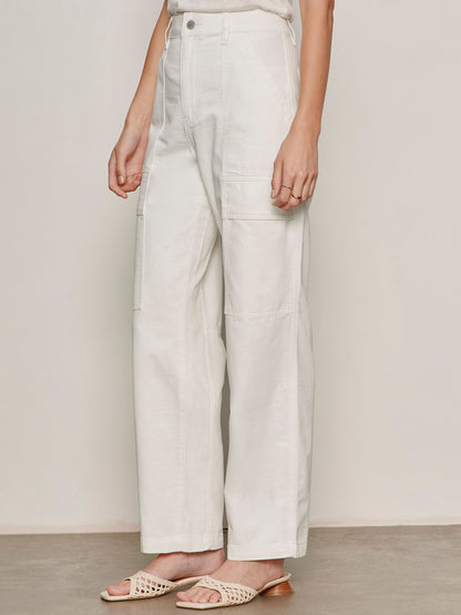 BOYFRIEND UTILITY PANT WHITE - Sanctuary Clothing