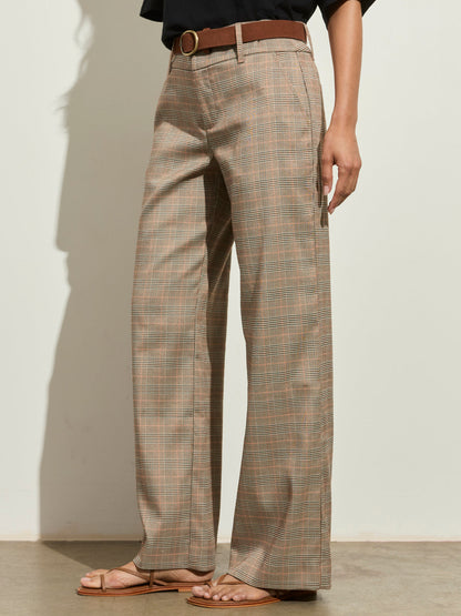 SPOTLIGHT PLAID TROUSER CAVIAR PLAID - Sanctuary Clothing