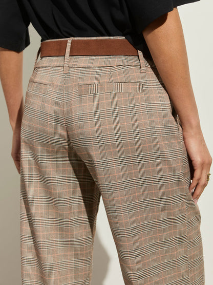 SPOTLIGHT PLAID TROUSER CAVIAR PLAID - Sanctuary Clothing