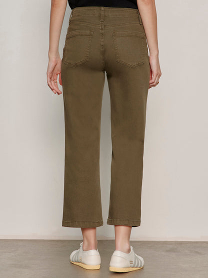 Retreat Crop Pant Burnt Olive - Sanctuary Clothing