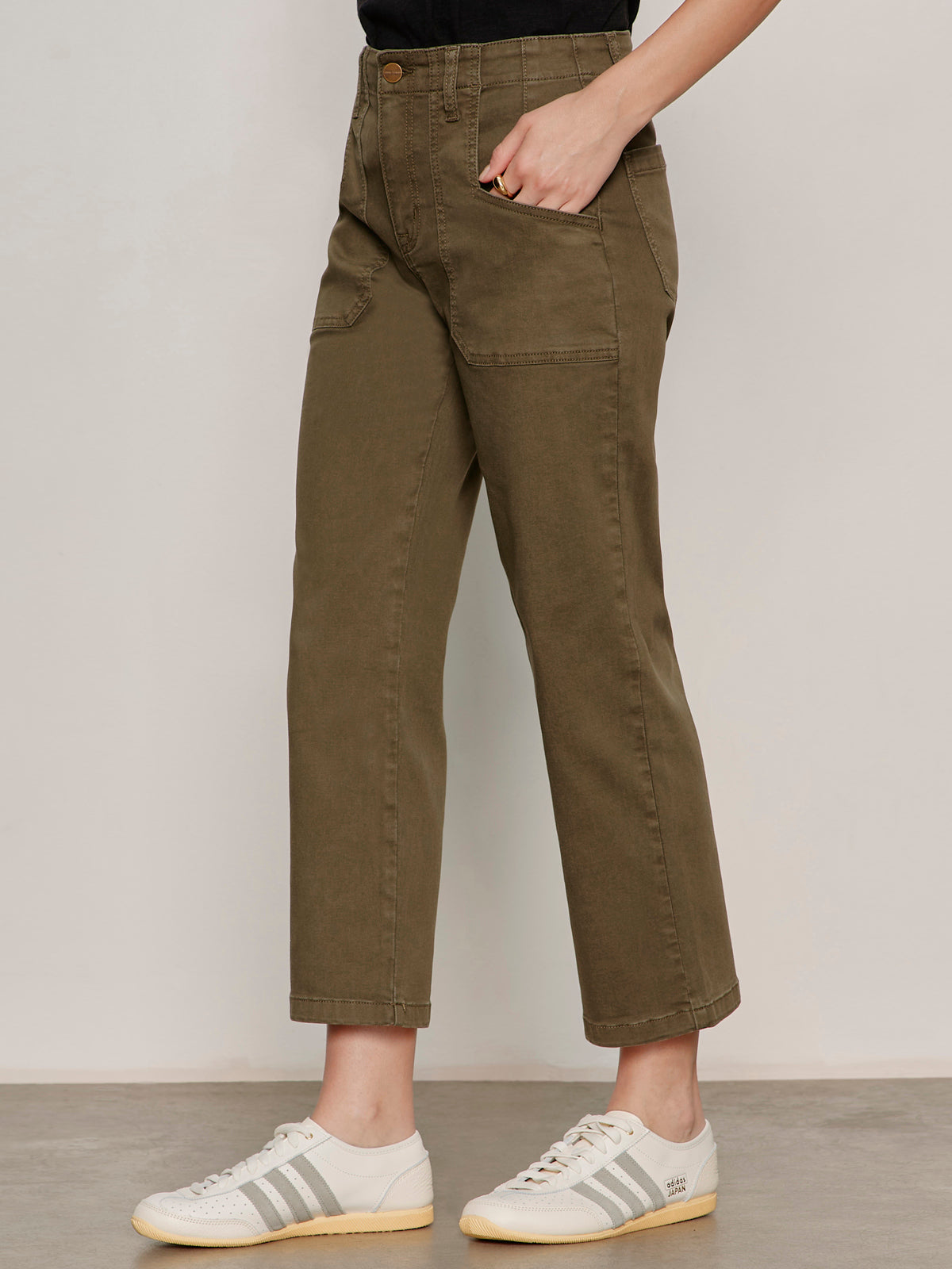 Retreat Crop Pant Burnt Olive - Sanctuary Clothing