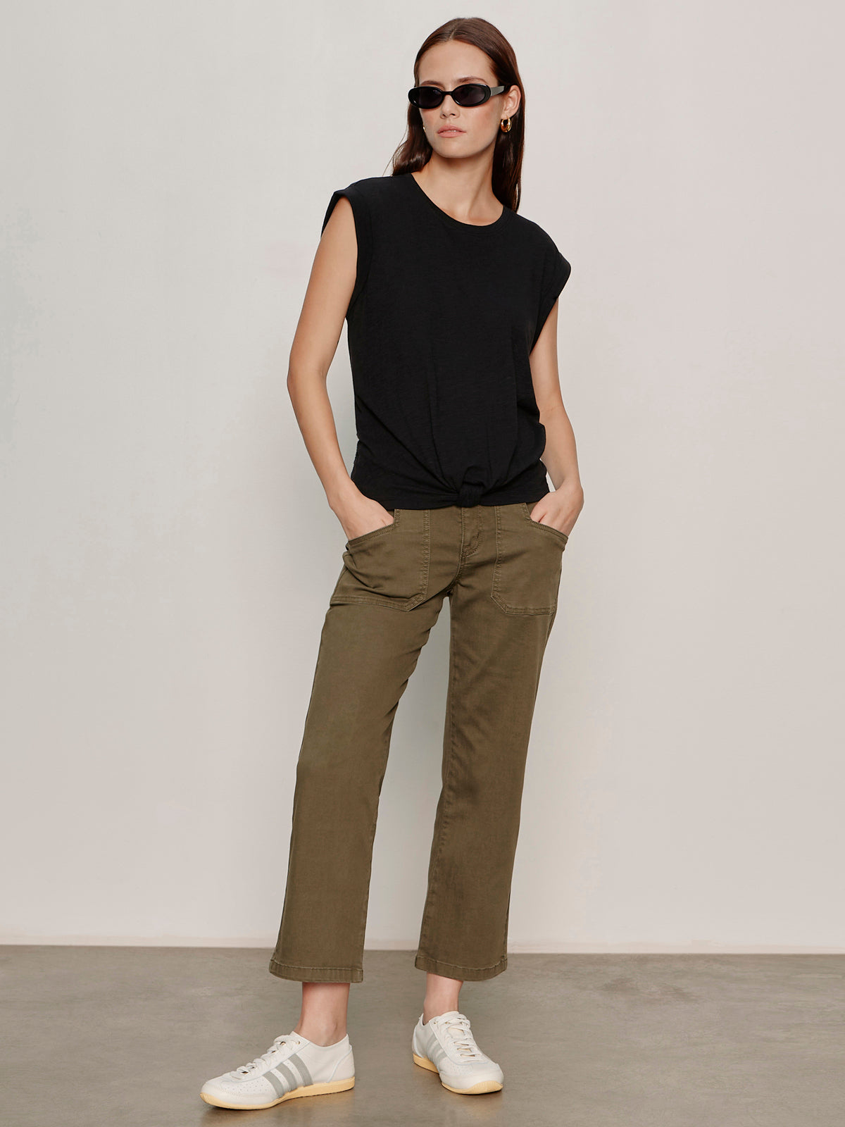 Retreat Crop Pant Burnt Olive - Sanctuary Clothing