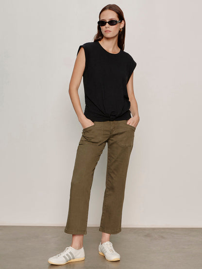 Retreat Crop Pant Burnt Olive - Sanctuary Clothing