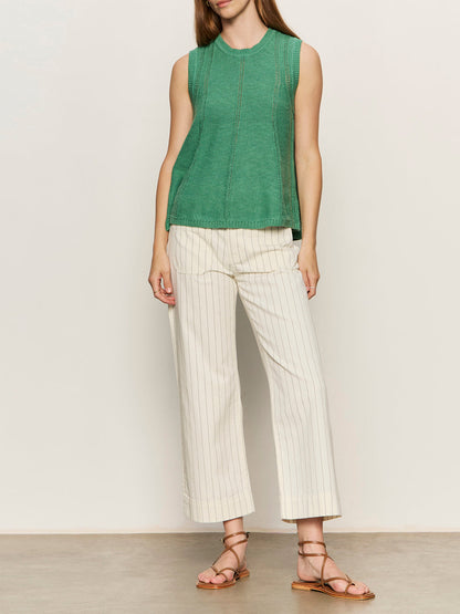 The Marine Jean Bleached White Pinstripe Petite Sizing - Sanctuary Clothing