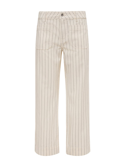 The Marine Jean Bleached White Pinstripe Petite Sizing - Sanctuary Clothing