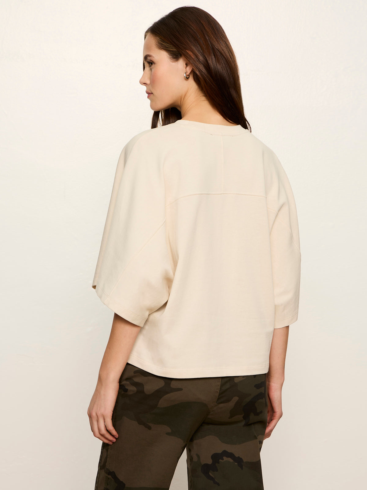 Haven Cape Sleeve Tee Bone - Sanctuary Clothing