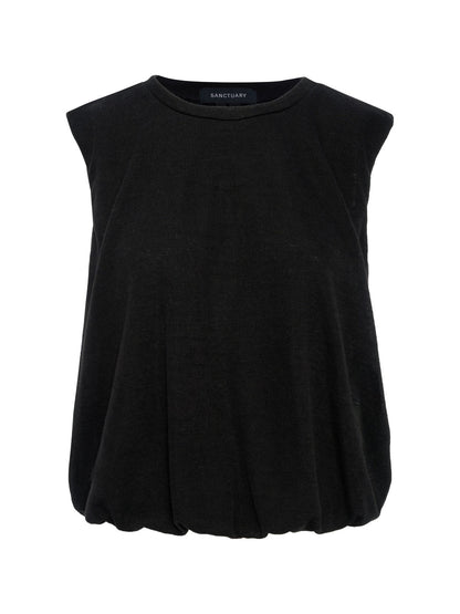 Quinn Bubble Shell Black - Sanctuary Clothing