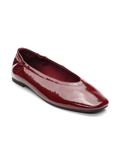 Gigi Ballet Flat Black Wine - Sanctuary Clothing