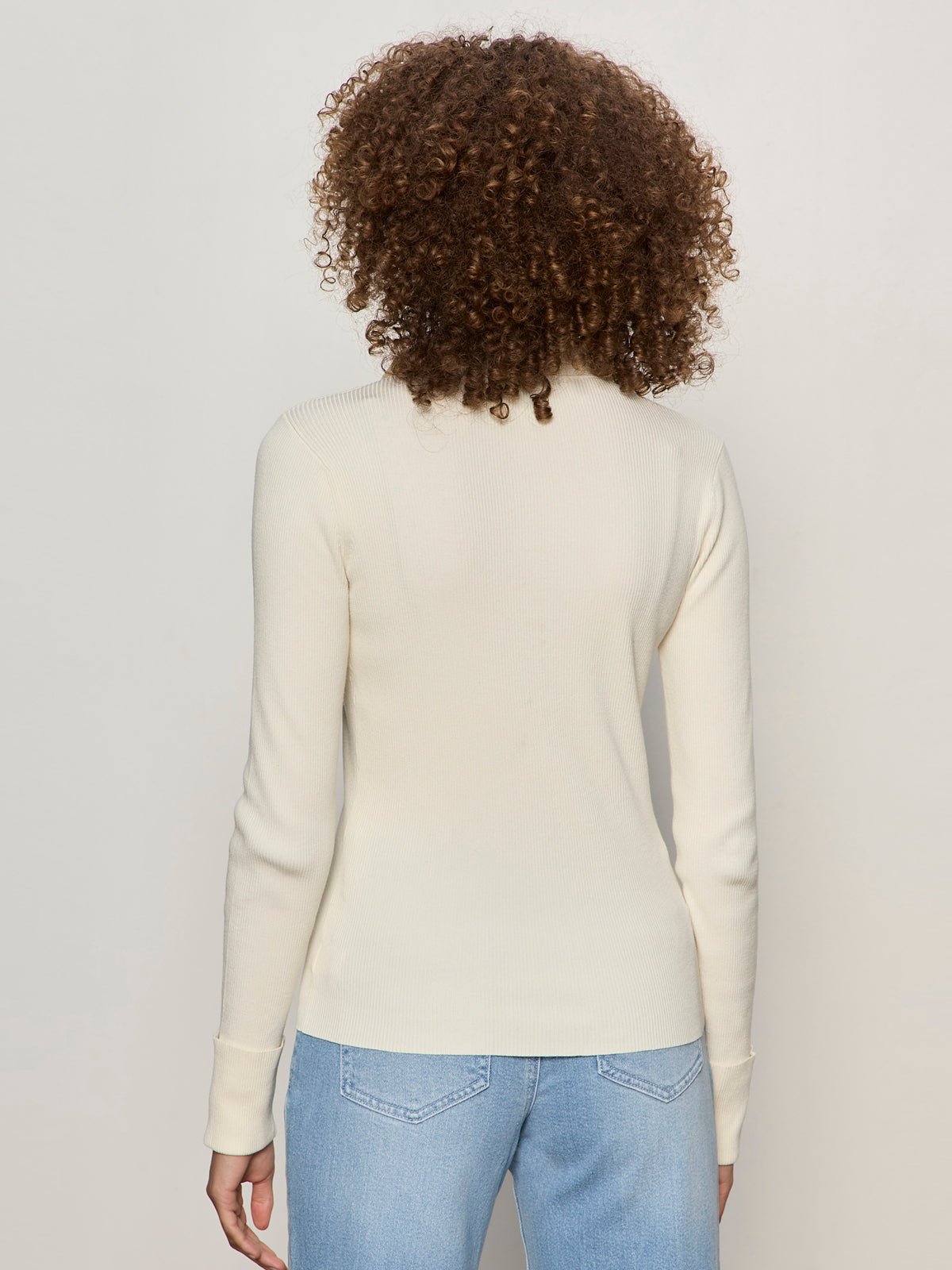 ONLY YOURS RIBBED ZIP SWEATER COLLAGEN - Sanctuary Clothing