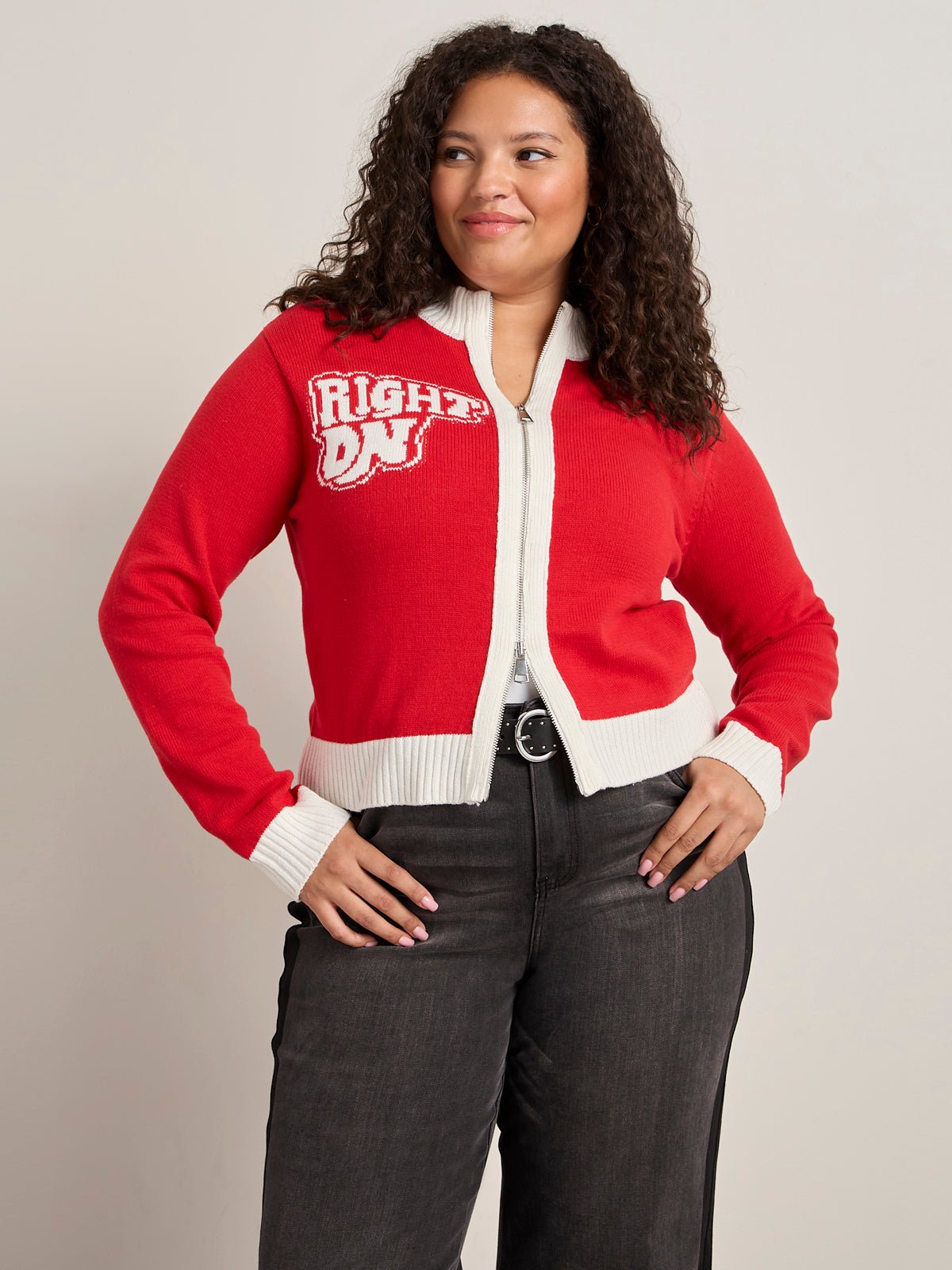 JOE COOL ZIP UP SWEATER CHERRY LACQUER - Sanctuary Clothing