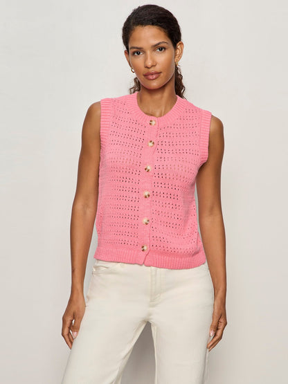 POINTELLE SHELL BLOOM PINK - Sanctuary Clothing