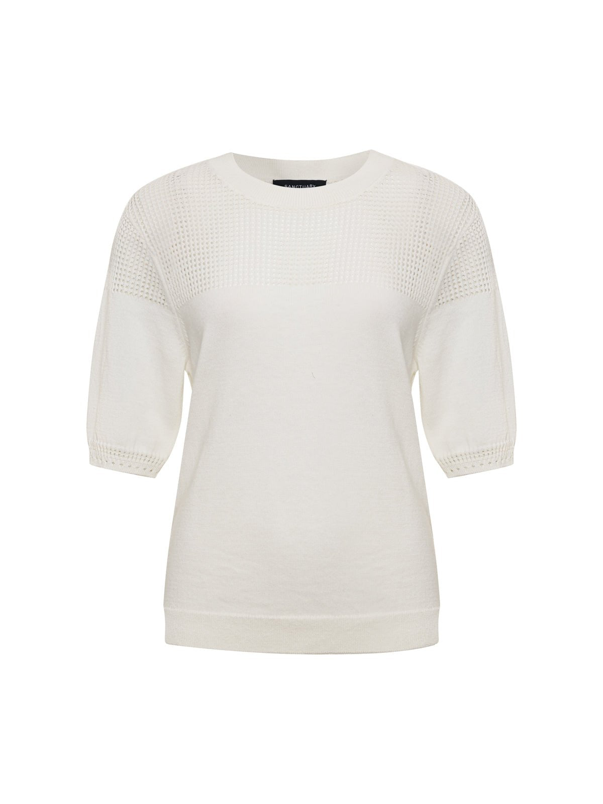 MIX STITCH TEE CHALK - Sanctuary Clothing