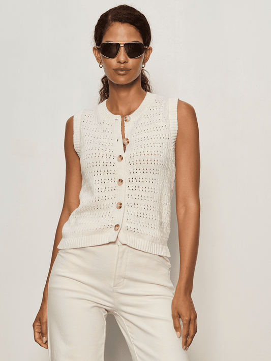 POINTELLE SHELL VINTAGE IVORY - Sanctuary Clothing