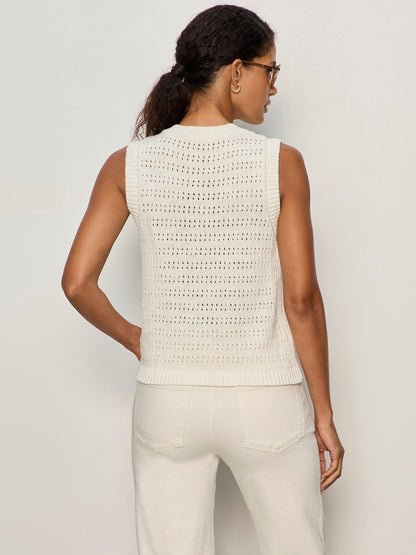 POINTELLE SHELL VINTAGE IVORY - Sanctuary Clothing