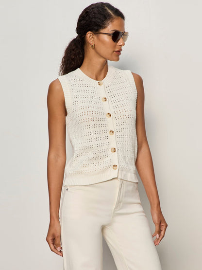 POINTELLE SHELL VINTAGE IVORY - Sanctuary Clothing