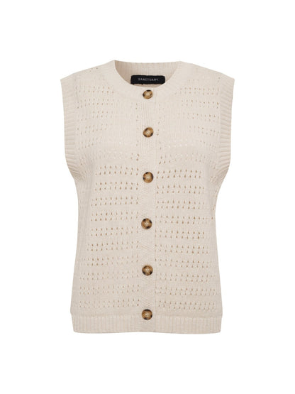 POINTELLE SHELL VINTAGE IVORY - Sanctuary Clothing