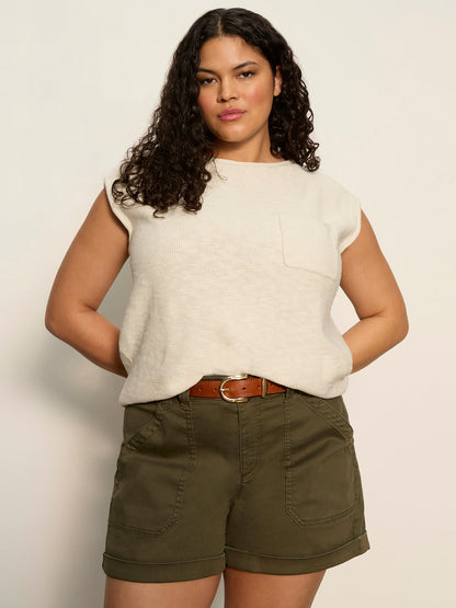 Easy Sweater Tee Collagen Extended Sizing - Sanctuary Clothing