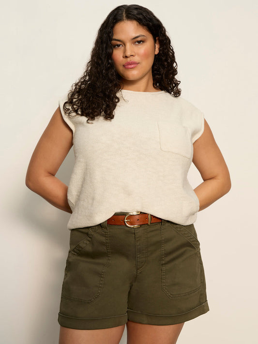 Easy Sweater Tee Collagen Extended Sizing - Sanctuary Clothing