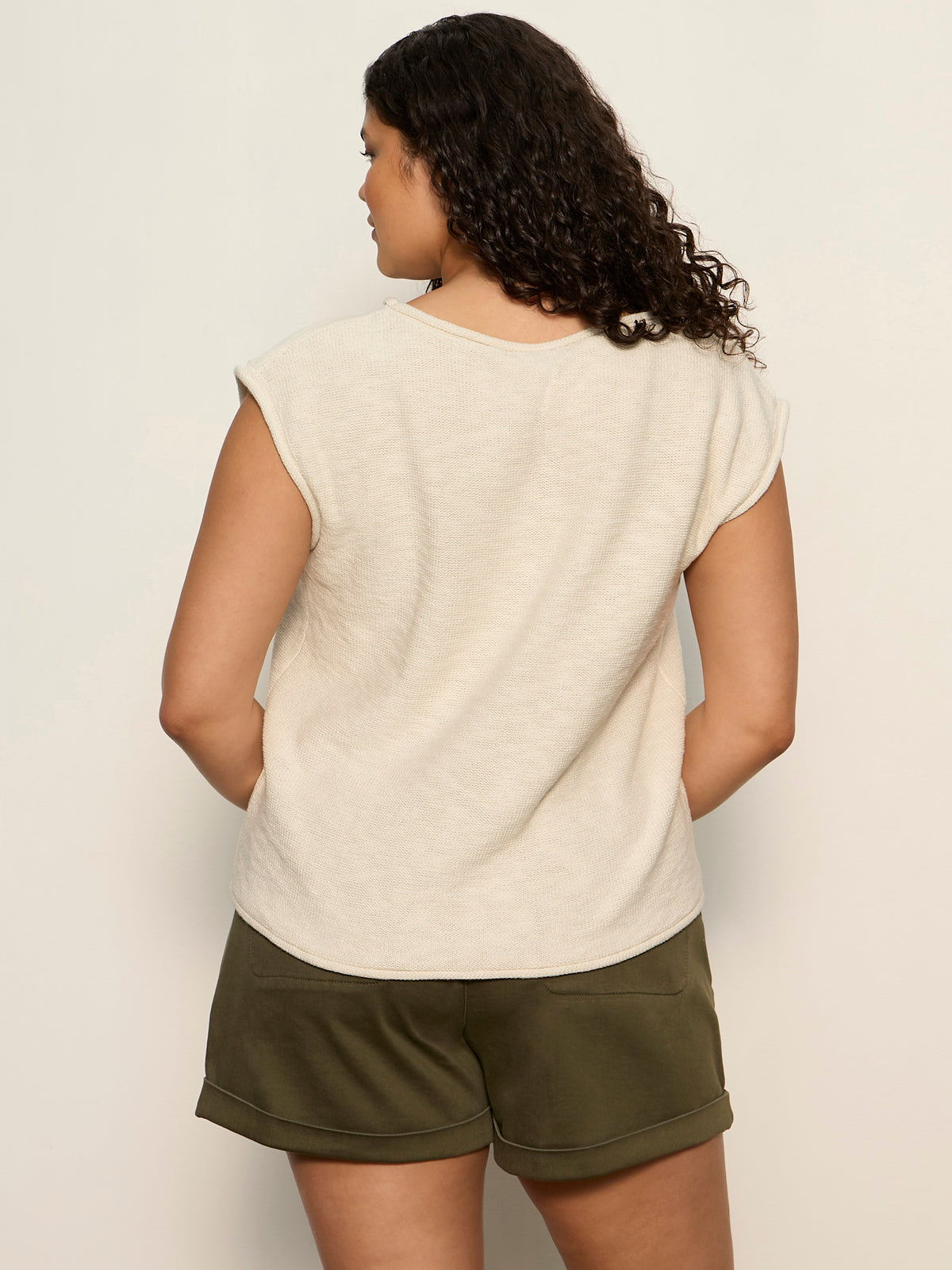 Easy Sweater Tee Collagen Extended Sizing - Sanctuary Clothing