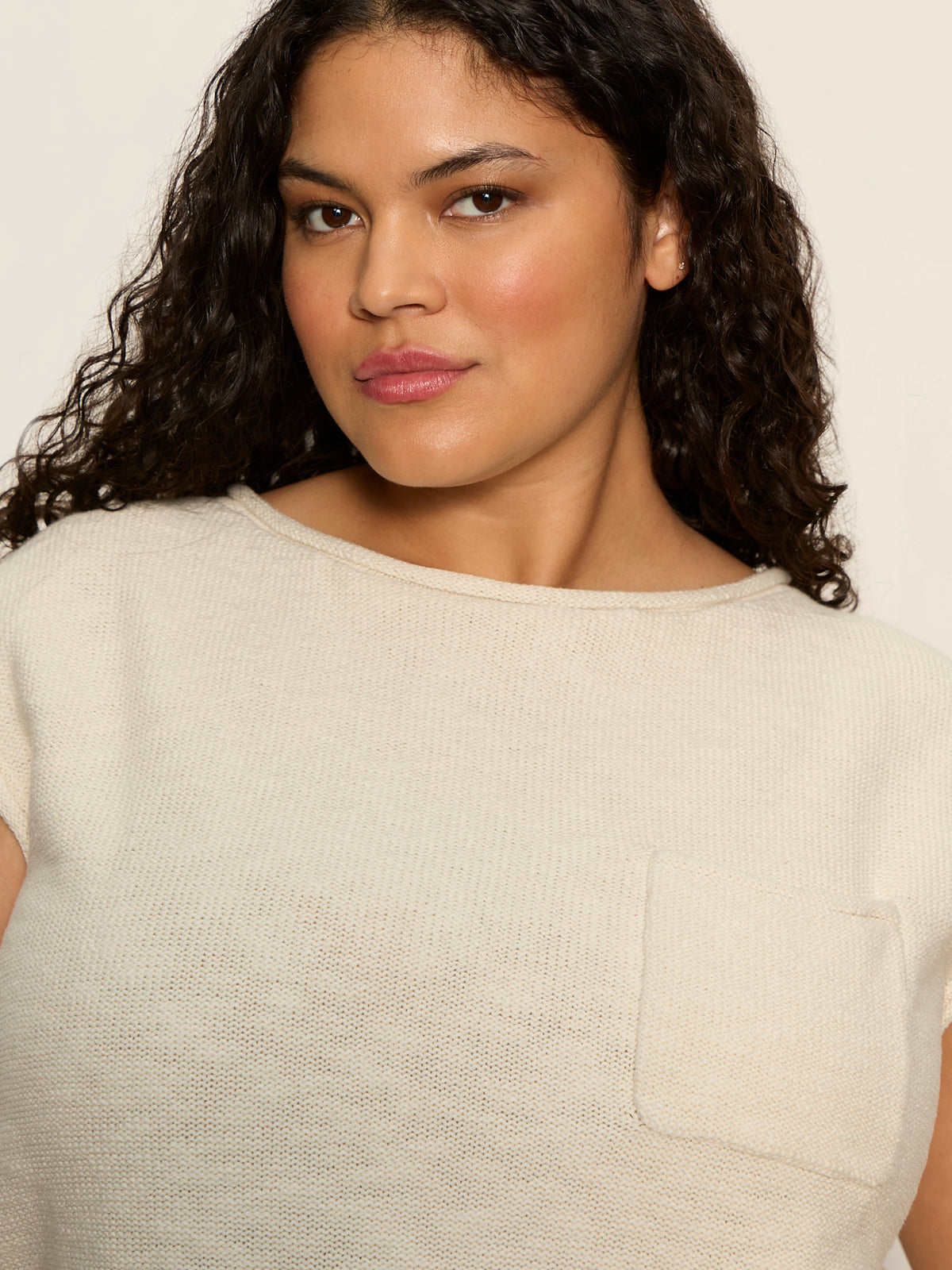 Easy Sweater Tee Collagen Extended Sizing - Sanctuary Clothing