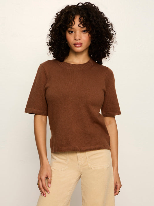 Perfect Sweater Tee Cocoa Powder - Sanctuary Clothing