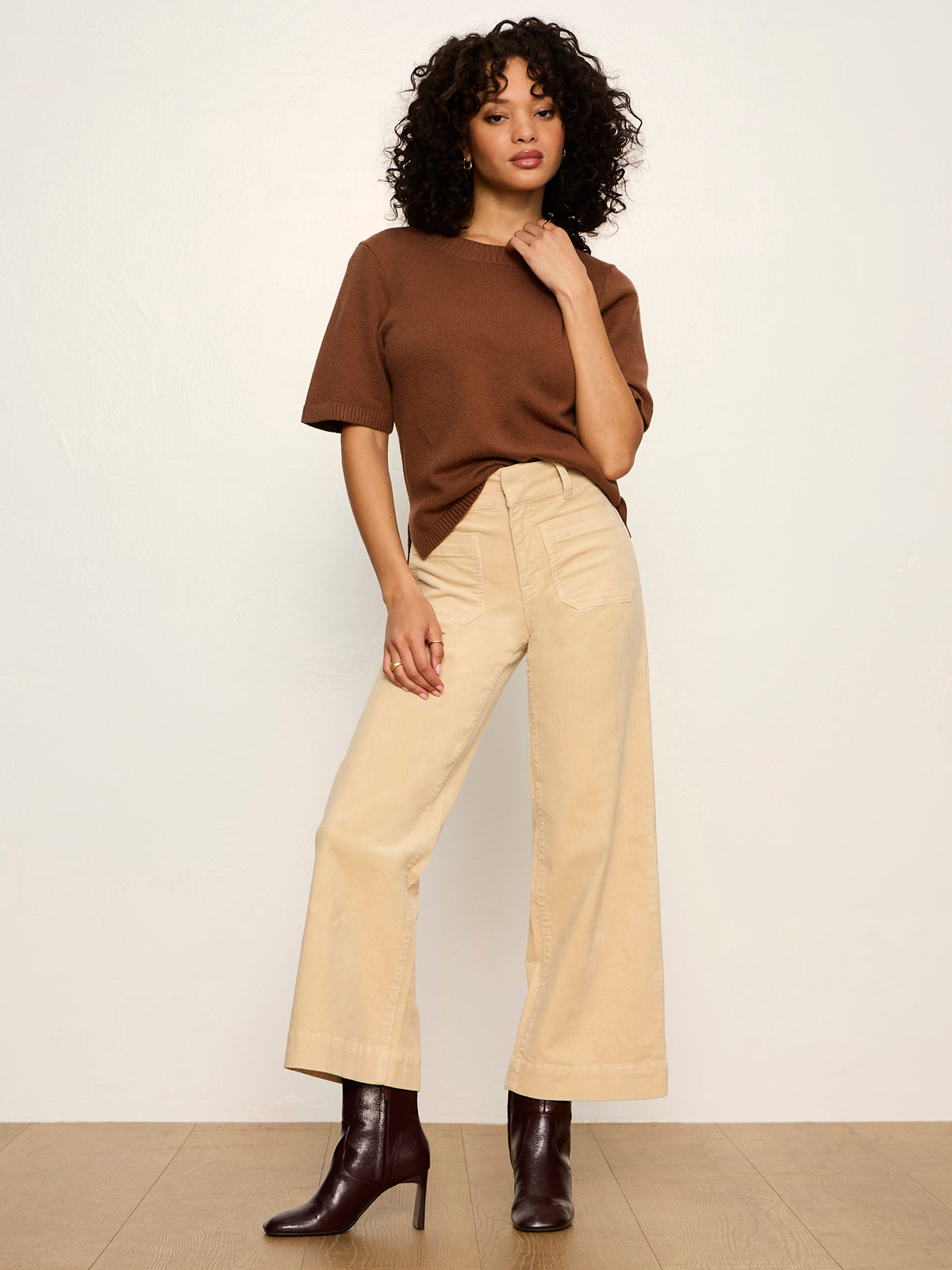 Perfect Sweater Tee Cocoa Powder - Sanctuary Clothing