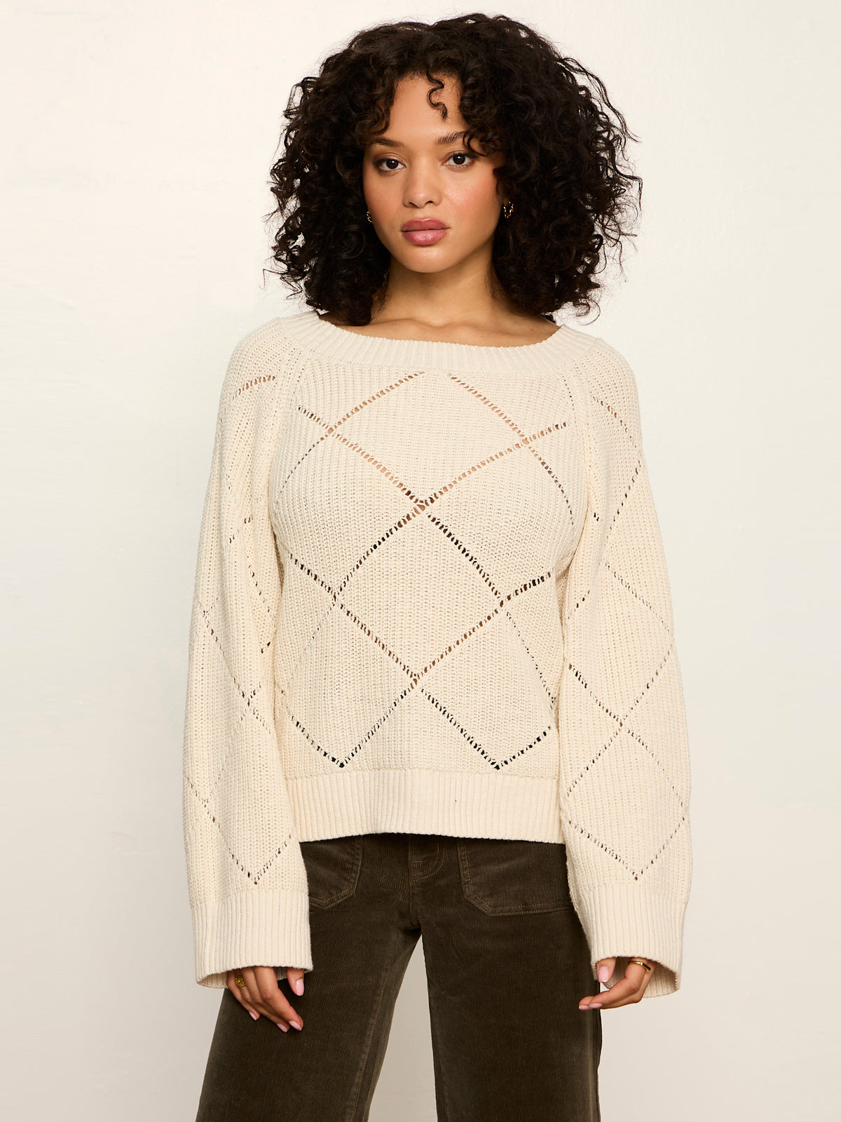 Diamond Stitch Popover Bone - Sanctuary Clothing