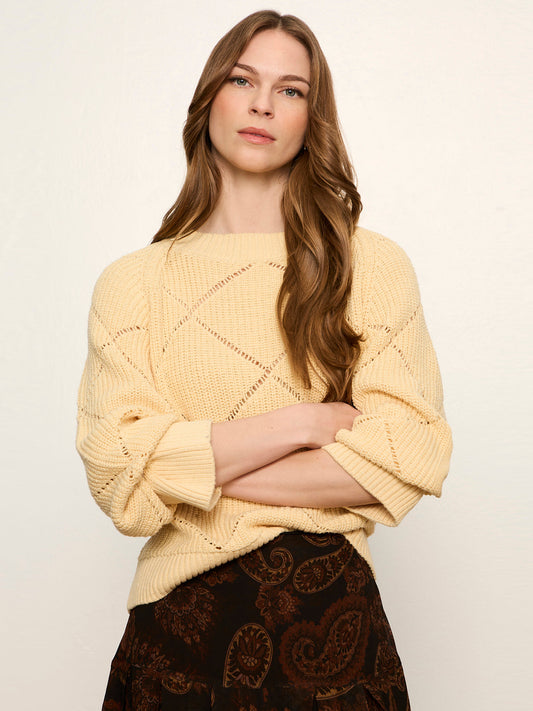 Diamond Stitch Popover Light Goldie - Sanctuary Clothing