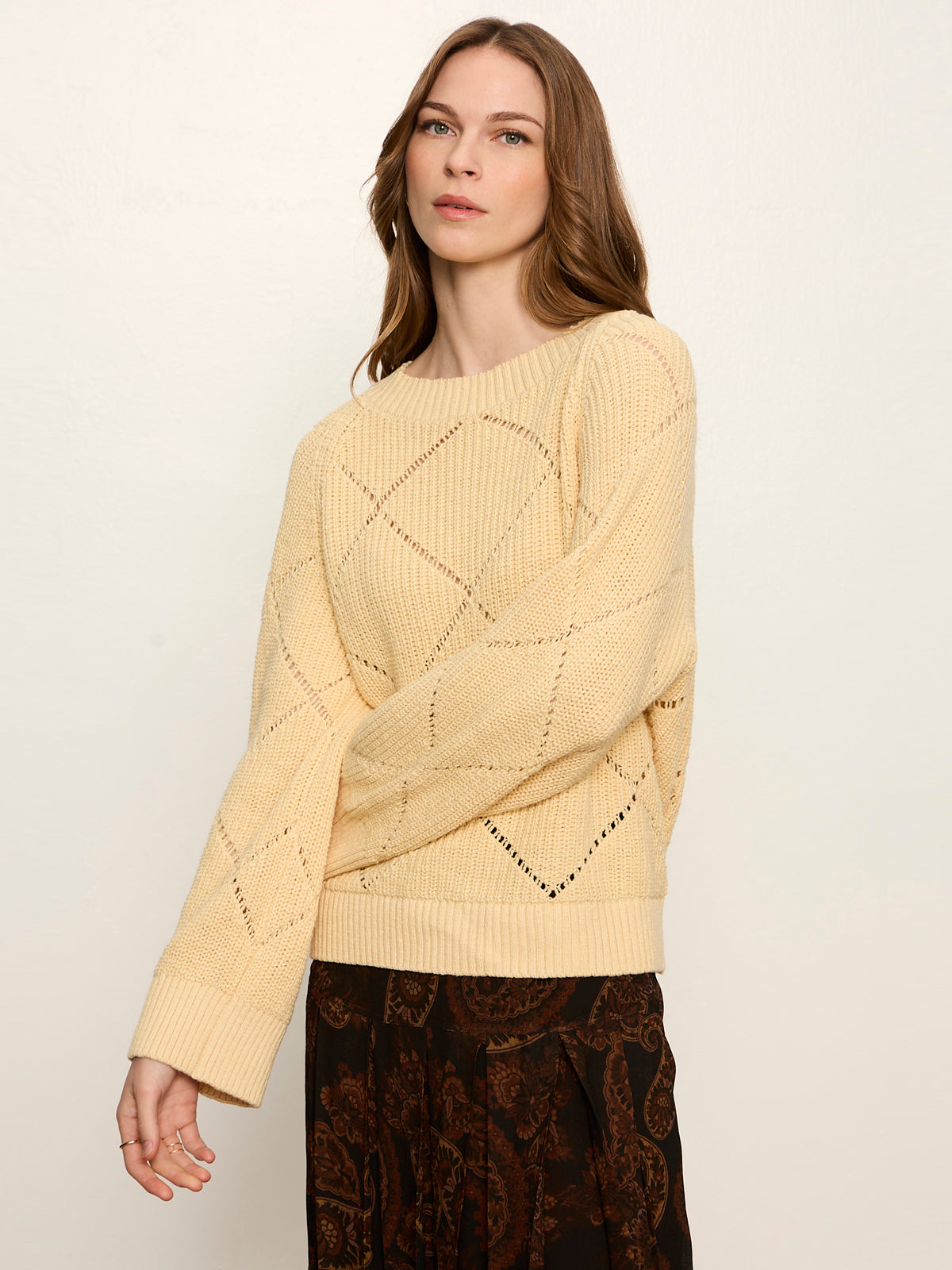 Diamond Stitch Popover Light Goldie - Sanctuary Clothing