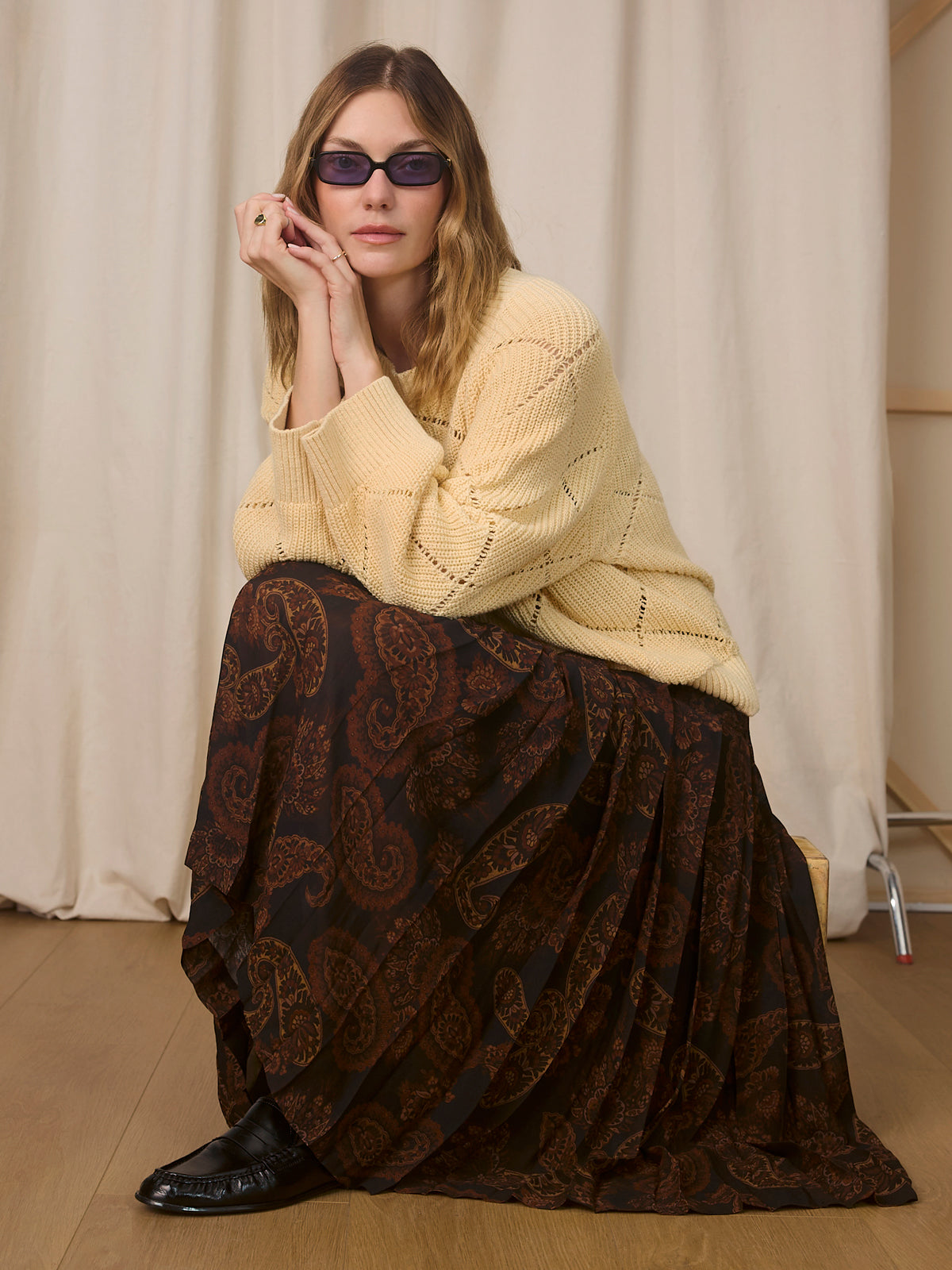 Diamond Stitch Popover Light Goldie - Sanctuary Clothing
