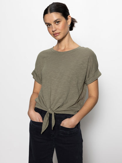 ALL DAY TIE TEE TRAIL GREEN - Sanctuary Clothing
