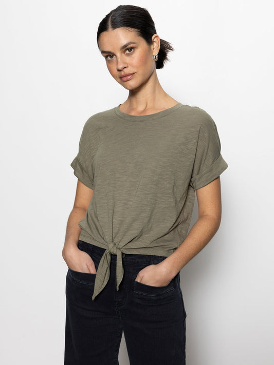 ALL DAY TIE TEE TRAIL GREEN - Sanctuary Clothing