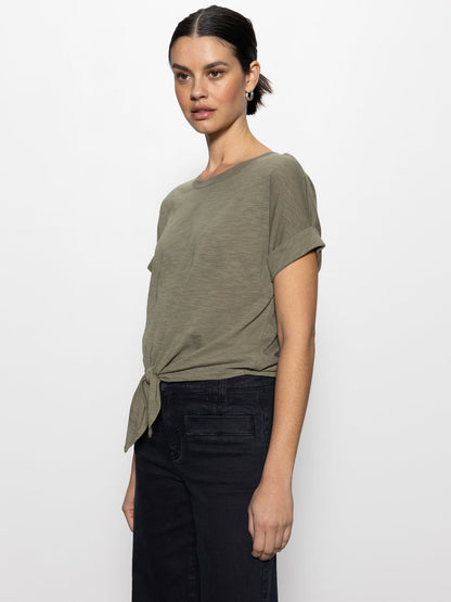 ALL DAY TIE TEE TRAIL GREEN - Sanctuary Clothing