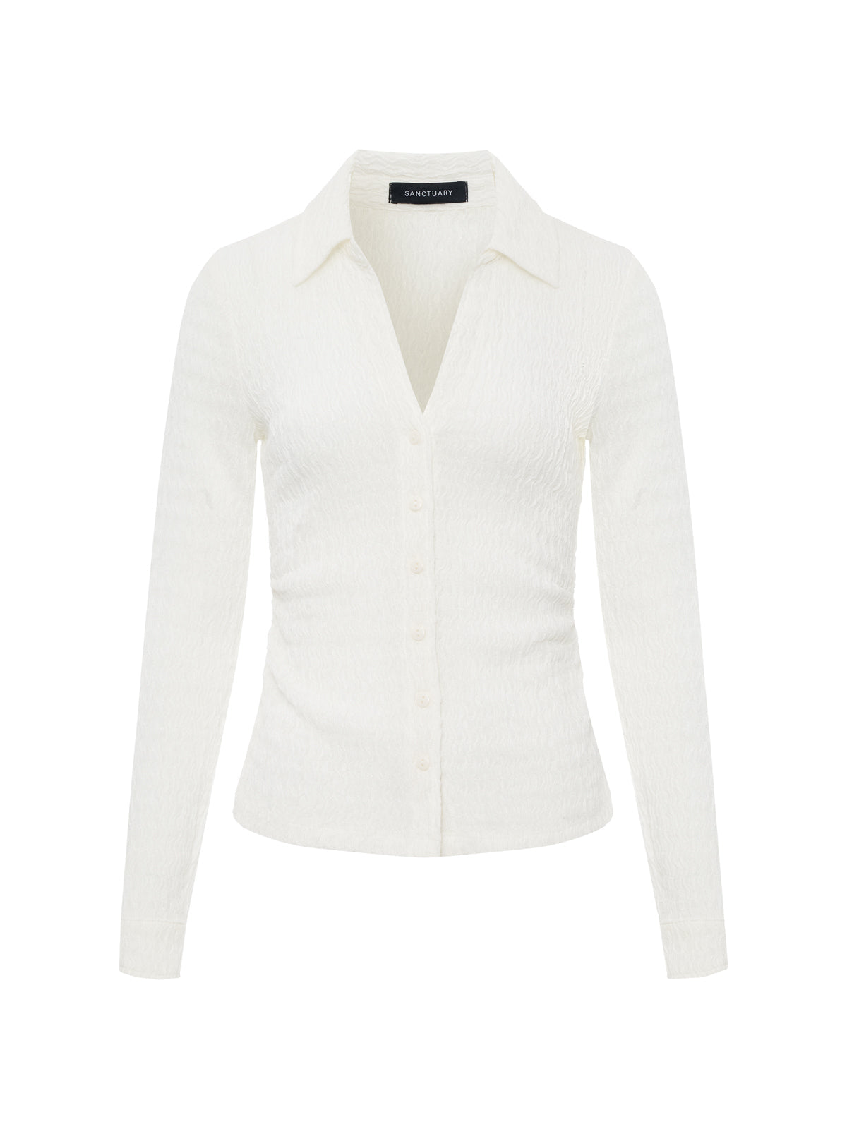 JUNO TEXTURED BUTTON FRONT CHALK - Sanctuary Clothing