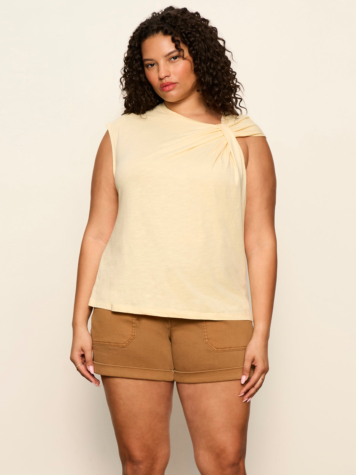 SO TWISTED MUSCLE TEE BANANA - Sanctuary Clothing