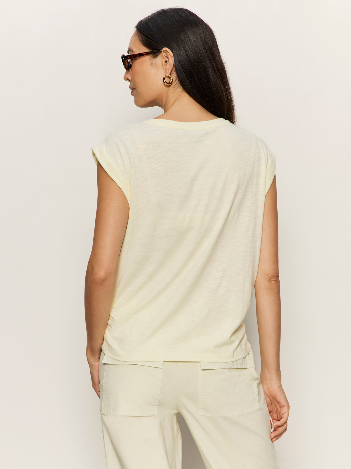 KNOTTED MUSCLE TEE LEMON DROP - Sanctuary Clothing