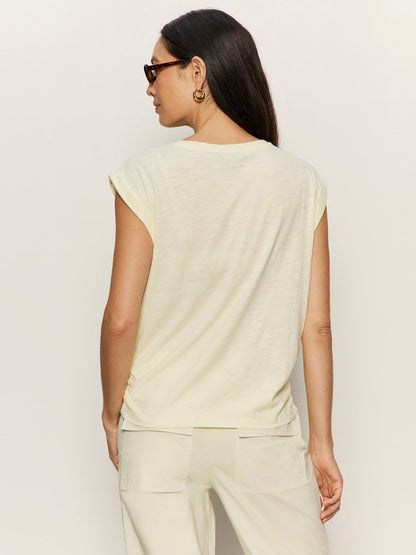 KNOTTED MUSCLE TEE LEMON DROP - Sanctuary Clothing