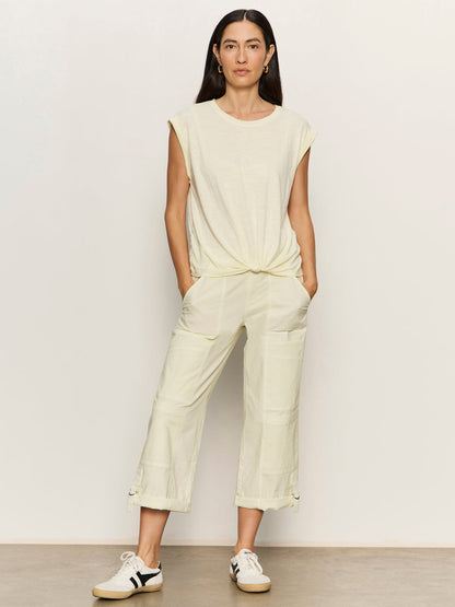 KNOTTED MUSCLE TEE LEMON DROP - Sanctuary Clothing