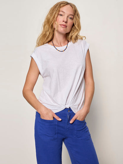 Knotted Muscle Tee White - Sanctuary Clothing